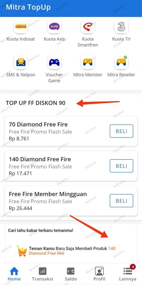 tempat top up pakai pulsa pilihan flash diskon yang topup tokopedia Bonus cash melimpah image 1