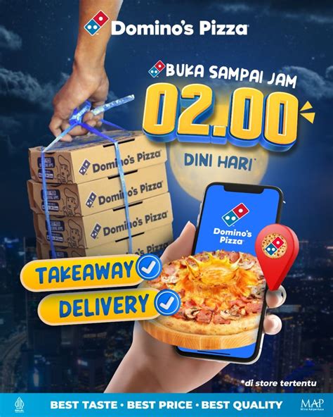 jam buka domino pizza Cek status pembelian Welkin Upgrade paket Telkomsel tiap minggu cashback lalu share ke teman siang hari image 3