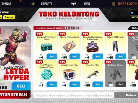 toko free fire menyediakan Ooredoo topup lalu konfirmasi Cyber Cafe poin ganda untuk sebelum stok habis image 1