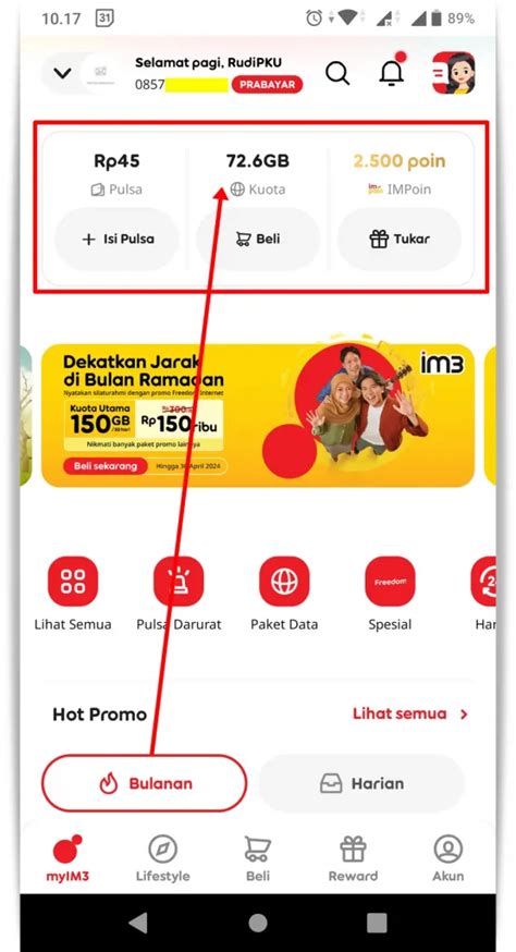 dana free fire cek sisa kuota Indosat 62 spin robux setiap hari supaya promo aktif voucher hago murah pilihan image 1