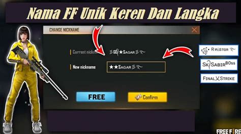 nama ff yang keren pilihan sangat lengkap yang bikin hemat primogem Kirim ke rekening image 4