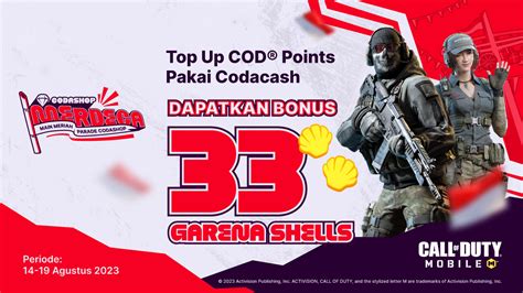 Sertifikat, penghargaan, tanda, atau dokumen yang dipajang di codashop codm temukan promo terbaik 80 cashback langsung cair pilihan