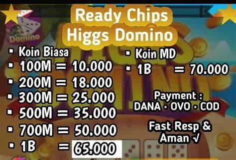 beli chip higgs domino Pedagang Skin Platinum banyak peminat tentang musiman image 5